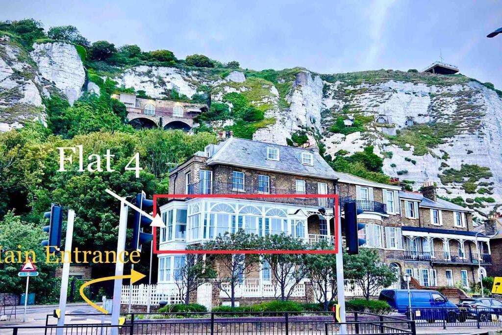 Flat 4 Marine Parade House, 1 East Cliff- Next To Dover Port, White Cliffs, Beach, Castle Exterior photo