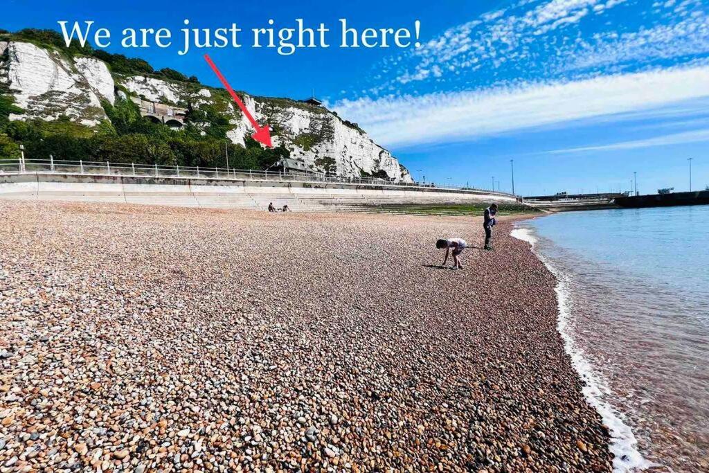 Flat 4 Marine Parade House, 1 East Cliff- Next To Dover Port, White Cliffs, Beach, Castle Exterior photo